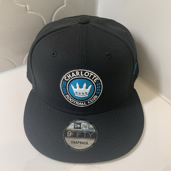 New Era 9FIFTY Charlotte Football Club FC Black Adjustable Snapback Hat OSFM - Picture 3 of 9